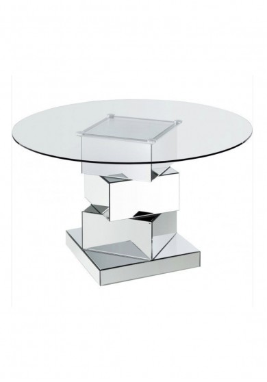 Cyrina Mirrored Round Dining Table 120CM